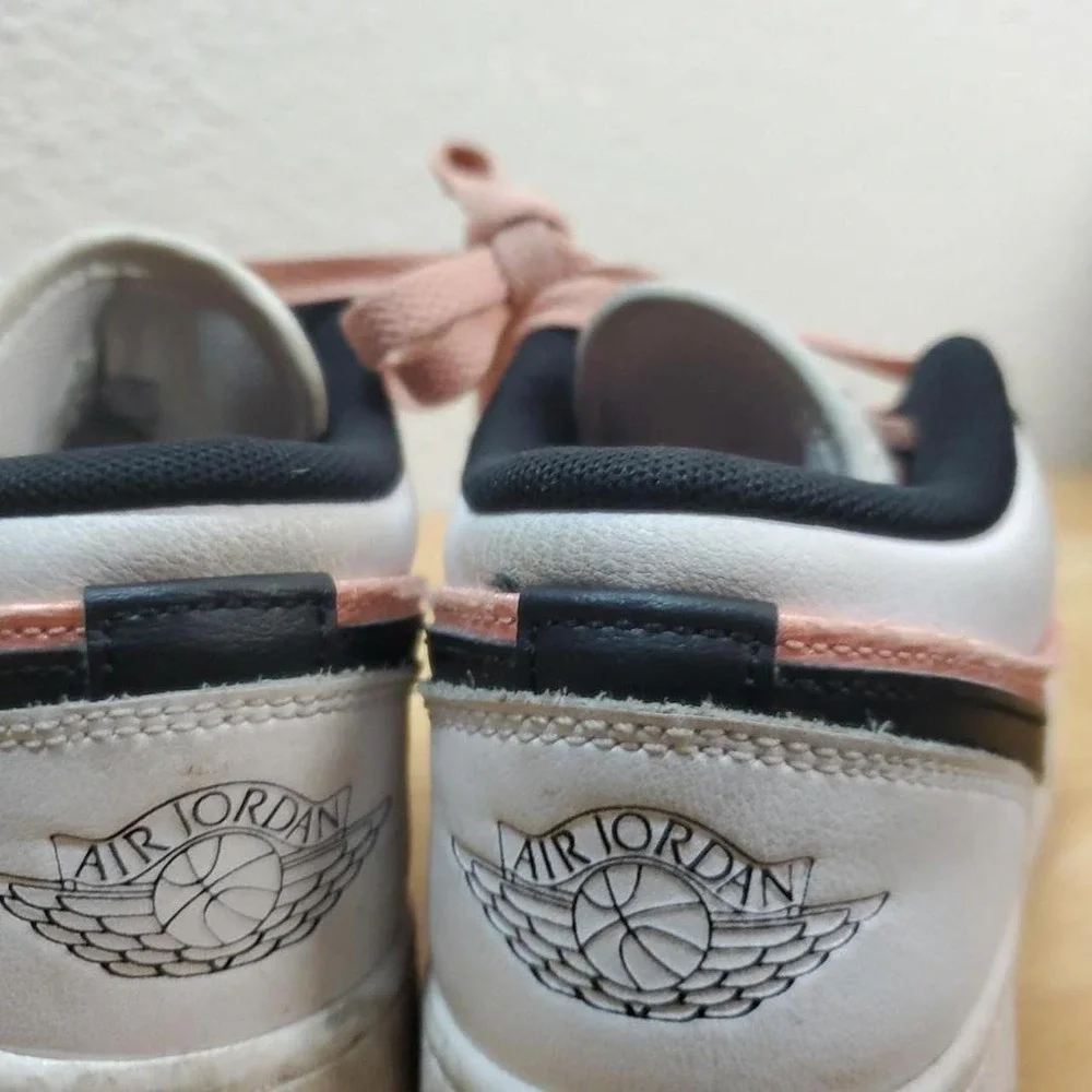 Air Jordan 1 Low GS Light Madder Root Pink White Black Size 5.5Y